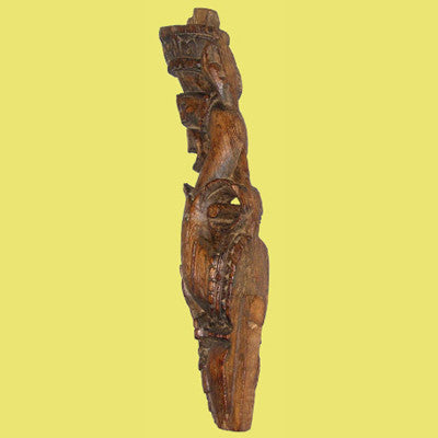 Hand carved solid teak wood bracket