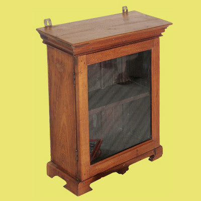 Solid teak wood medicine & spice cabinet.