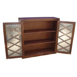 36" wide  double  door solid Indian rose wood wall cabinet.