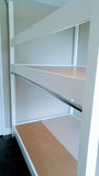 he  twin-over-twin design, solid wood bunk bed, has clean lines and a contemporary look to ensure this piece will look great in nearly any sleep space. The sturdy built-in ladder makes it simple to climb up to the top bunk.  