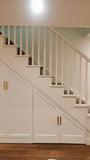 Every home can use more storage. Fortunately, the often-neglected space beneath a staircase provides an ideal spot for that. From coat closet, kitchen pantry, home office to bookshelves. The options are virtually endless.