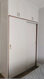 Extra wide closets with sliding doors - sliding doors work well in tight spaces leaving more room for you, making them perfect for small bedrooms  narrow hallways.