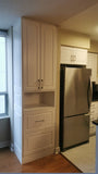 To make most of the space Jonathan wanted to add cabinet to an existing kitchen.

But matching to existing door front &amp; color can be a challenge!