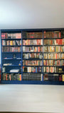 This project is a definition of a dream home library.

This custom bookcase stretches over 17 feet and features seven continuous shelves, offering ample display space for books, art, and collectibles. It is a perfect example of how our custom cabinetry can transform a space.