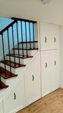 Every home can use more storage. Fortunately, the often-neglected space beneath a staircase provides an ideal spot for that.  From kitchen pantry , playroom for your kids , home office to bookshelves. The options are virtually endless. 