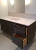 Bathroom Gallery - Natasha's 60" Poplar Wood  Floating Vanity