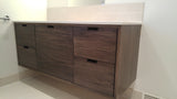 Bathroom Gallery - Natasha's 60" Poplar Wood  Floating Vanity