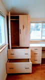 Versatile home office that double as gorgeous guest room  With space becoming an absolute premium in modern homes, the decision to combine the guestroom with the home office is indeed a smart one. Whether you have a guest bedroom that is rarely used or a home office with some additional space, utilizing a single room in more ways than one requires is the way to go.