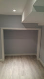 Every home can use more storage. This nook in the basement was turned into storage cabinet . But the options are virtually endless , from bookshelves to a home office.