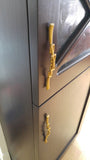 Living Room Gallery - Natalie's Indian Inspired Cabinet + Floating Shelves.