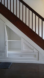 Every home can use more storage. Fortunately, the often-neglected space beneath a staircase provides an ideal spot for that.  From kitchen pantry , playroom for your kids , home office to bookshelves. The options are virtually endless.