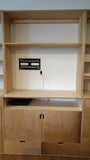  This handsome unit is built from baltic birch plywood.  Benefits over standard plywood include;  - Improved stiffness, stability, and strength  - Void free core allows for a decorative exposed edge  - Exceptional screw holding capabilities  - Thicker face veneer   Due to the nature of its construction, Baltic Birch is an incredibly durable product - it’s strong, stable, tough, and heavy. That makes it ideal for a number of woodworking projects.