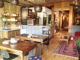 Inde-Art reclaimed wood kitchens. Custom kitchen cabinets & islands and reclaimed wood cabinet door & drawer fronts. Can be customized to fit exsisting boxes & drawers including IKEA.