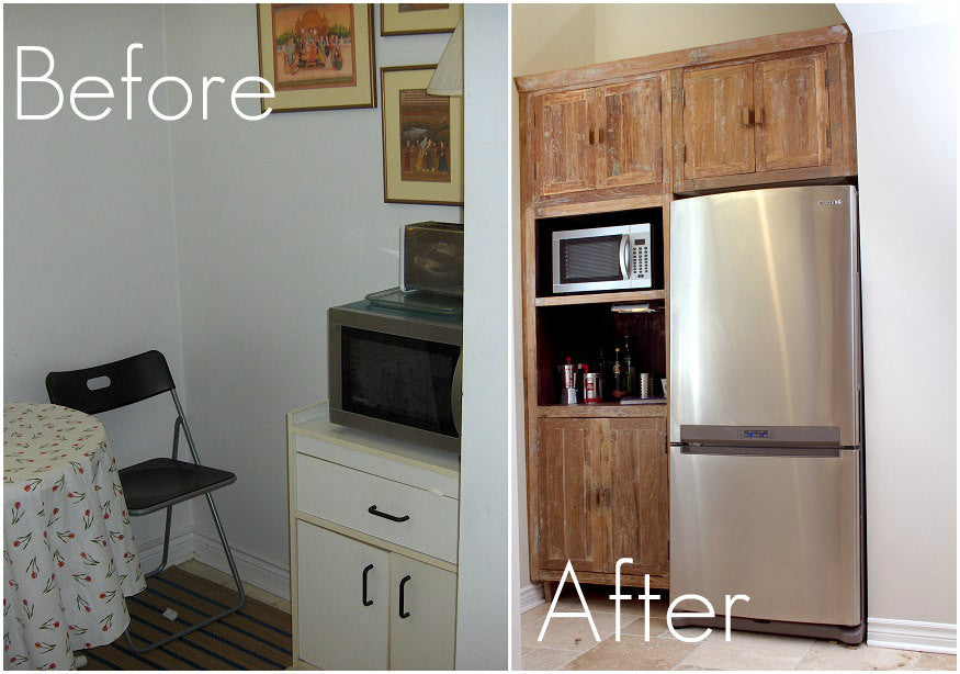 Inde-Art custom build reclaimed wood kitchen cabinets. – Inde-Art ...