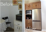Inde-Art reclaimed wood kitchens - BEFORE & AFTER