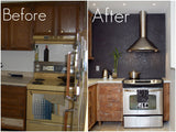 Inde-Art reclaimed wood kitchens - BEFORE & AFTER