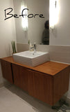 Bathroom Gallery - Natasha's 60" Poplar Wood  Floating Vanity