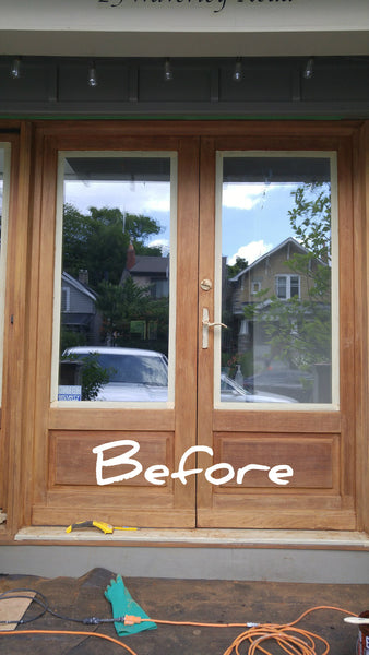 Wooden front & patio doors  are a great feature when it comes to your home’s curb appeal. However, years of exposure to sunlight, rain, snow and frost can significantly damage an exterior wood door and leave it looking worn out. With regular maintenance, your wood door can last for decades. But if your exterior door has been neglected for some time, it may be time for some serious restoration.