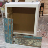 Storage solutions to create both functional and beautiful pieces - Gorgeous custom designed solid wood dresser with a poplar wood frame in natural stain and under-mount soft close drawers with stunning reclaimed teak wood fronts & locally custom built handles...it doesn't get any better than this!!..  34" Wide x 21" Deep x 42" ht