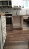 Emily moved into a house with a tiny kitchen that did not have a dishwasher. The natural place (and only place!) to put a dishwasher is to the left of the sink, but the 3 drawer cabinet was just shy of 24". So we stole few inches from the sink cabinet instead, to fit a full size dishwasher.  Turned the 3 drawers into an island so not to  loose any storage and for additional work surface.