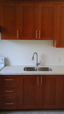 Shaker style cabinets are popular for their timeless style & ability to complement traditional, transitional & modern designs. This enduring furniture style was developed by a religious community, the United Society of Believers in Christ’s Second Appearing, commonly known as Shakers