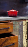 Pioneer in industry , we offer exquisite reclaimed teak wood and  hand carved door and drawer panels sand complete kitchen cabinets like no other. Inde-Art Cabinets on City line on City TV. "Designer Yanic Simard  featured  our reclaimed wood custom cabinets  as hottest trend on display at the Interior Design Show."  http://youtu.be/I2mklGNZ-No