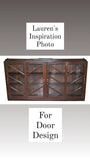 76" x 12" x 31"(ht)  The 12" deep TV Stand features a beautiful finish in simply white with 4  elegant solid wood glass doors.  Door designed inspired from a vintage / antique cabinet and feature soft close hinges.