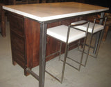 Inde-Art reclaimed wood kitchens. Custom kitchen cabinets & islands and reclaimed wood cabinet door & drawer fronts. Can be customized to fit exsisting boxes & drawers including IKEA.