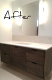 Bathroom Gallery - Natasha's 60" Poplar Wood  Floating Vanity