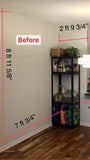 This built-in not only add  lot of storage & display space but also works as a pantry hidden behind the sliding door for a condo with limited space.