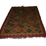 Hand woven woolen  rug in assorted colors and designs