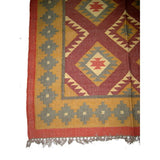 Hand woven woolen  rug in assorted colors and designs
