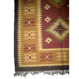 Hand woven woolen  rug in assorted colors and designs