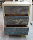 Storage solutions to create both functional and beautiful pieces - Gorgeous custom designed solid wood dresser with a poplar wood frame in natural stain and under-mount soft close drawers with stunning reclaimed teak wood fronts & locally custom built handles...it doesn't get any better than this!!..  34" Wide x 21" Deep x 42" ht